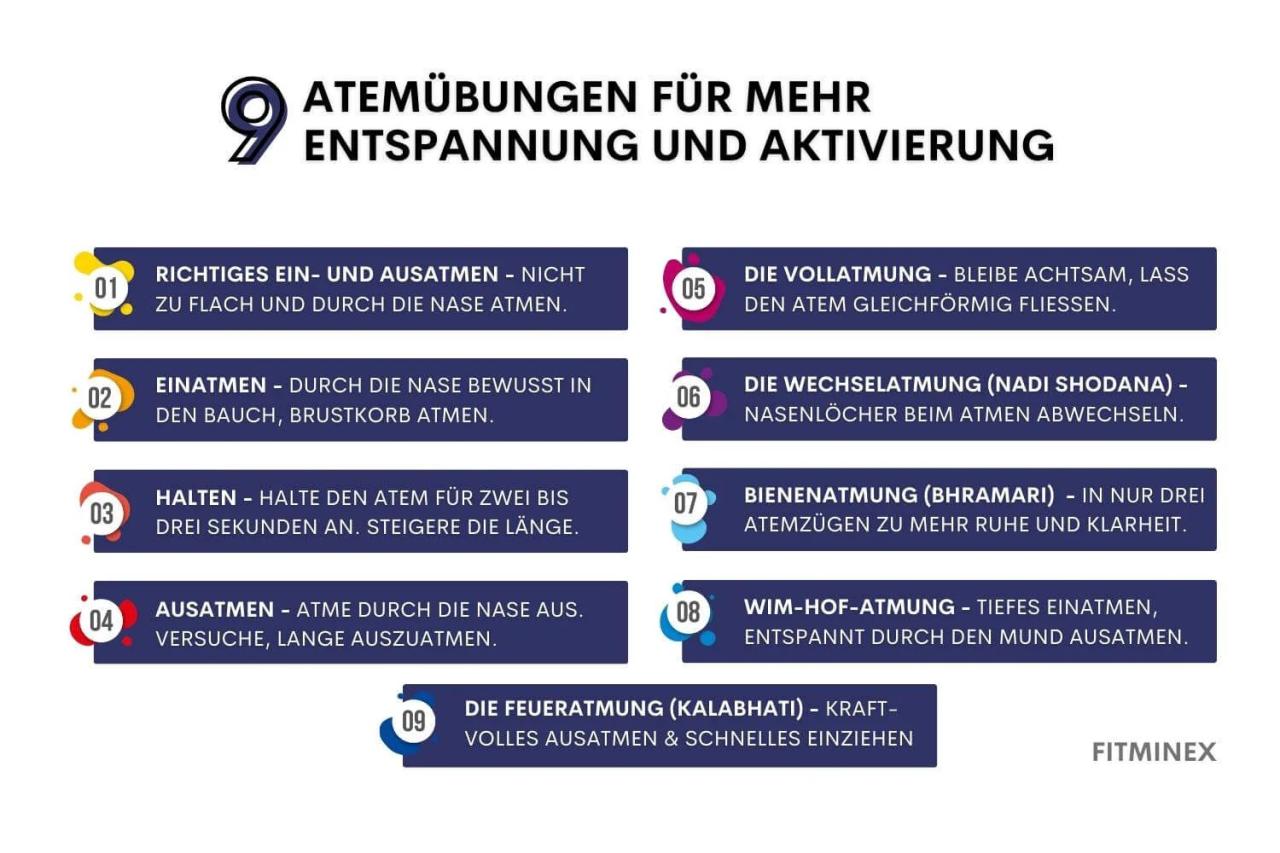 Atemübungen für Fortgeschrittene